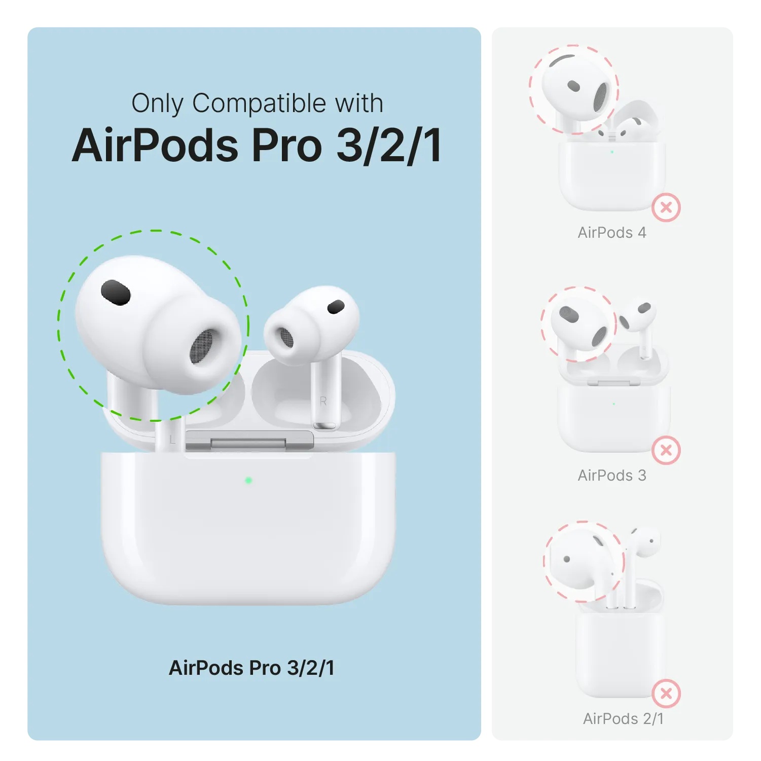 AirPods Pro (Gen 2/1) - Waterproof Case + Carabiner