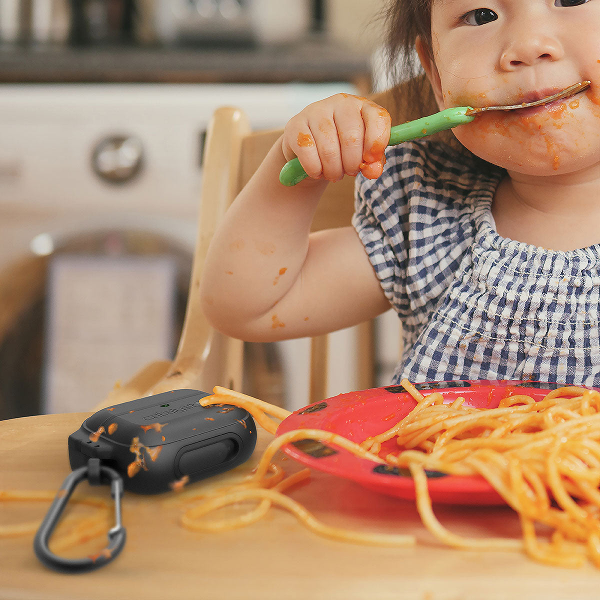 AirPods Pro (Gen 2/1) - 100M Waterproof Total Protection Case + Carabiner