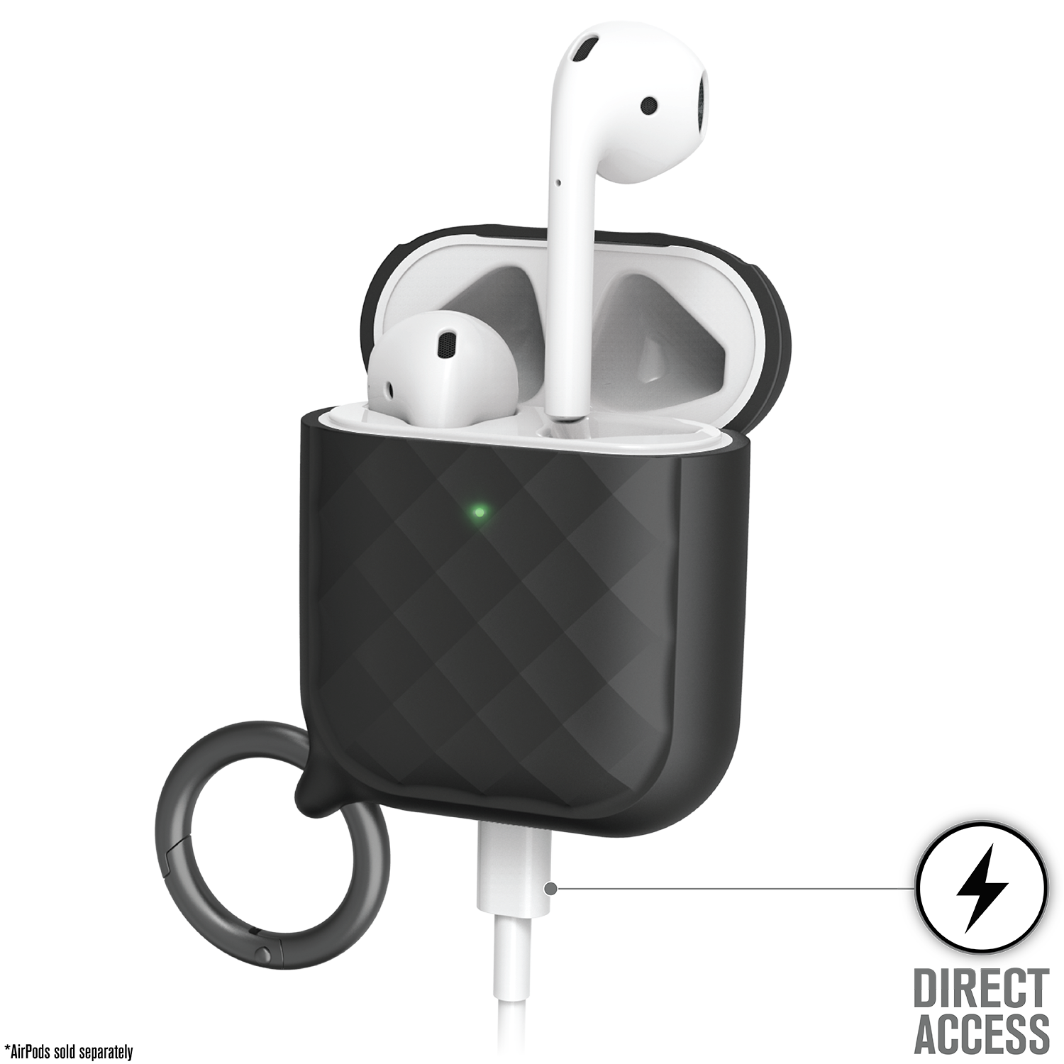 AirPods (Gen 2/1) - Case + Ring Clip Carabiner