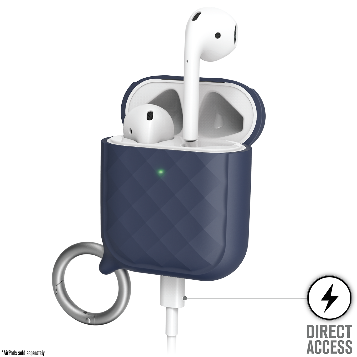 AirPods (Gen 2/1) - Case + Ring Clip Carabiner