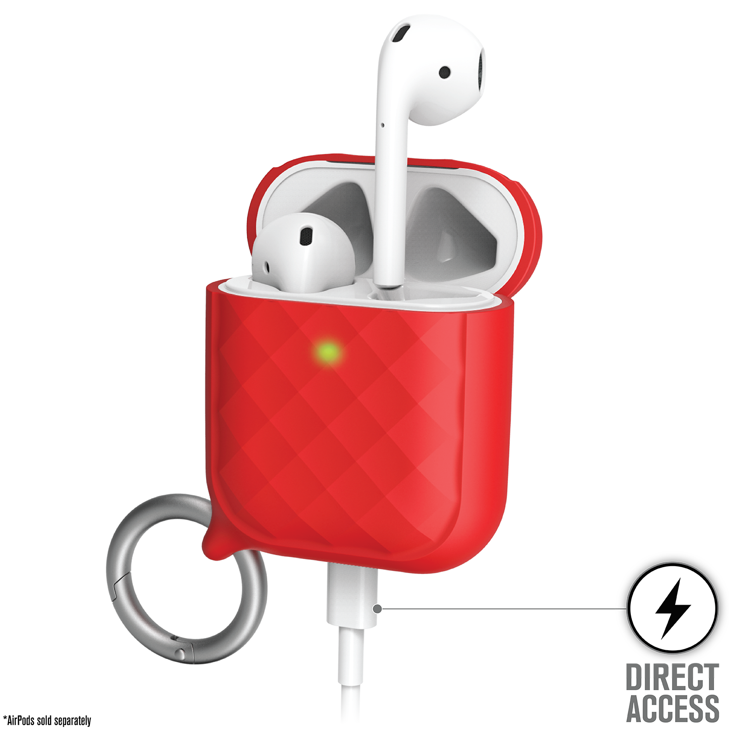 AirPods (Gen 2/1) - Case + Ring Clip Carabiner