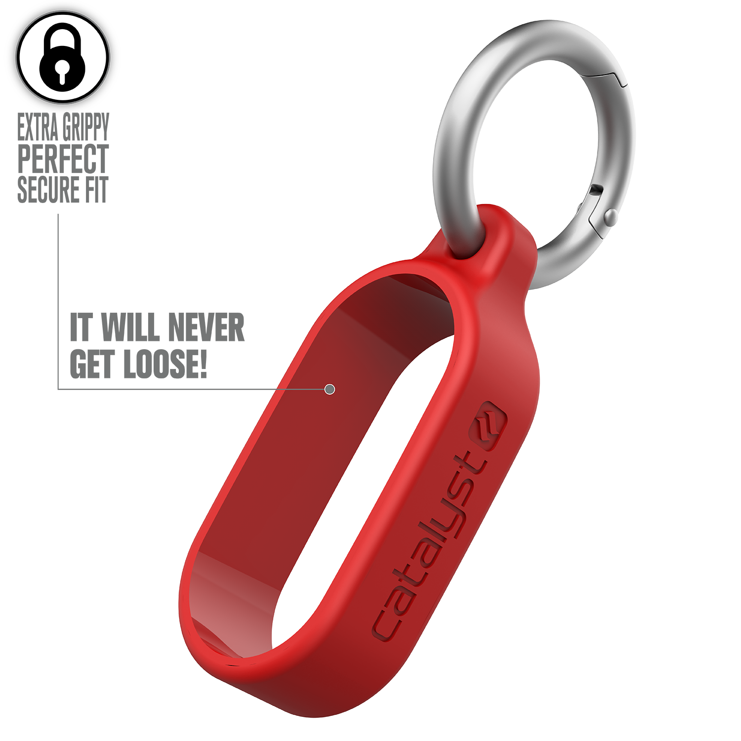 CATAPDLOOPRED | Minimalist Case for AirPods