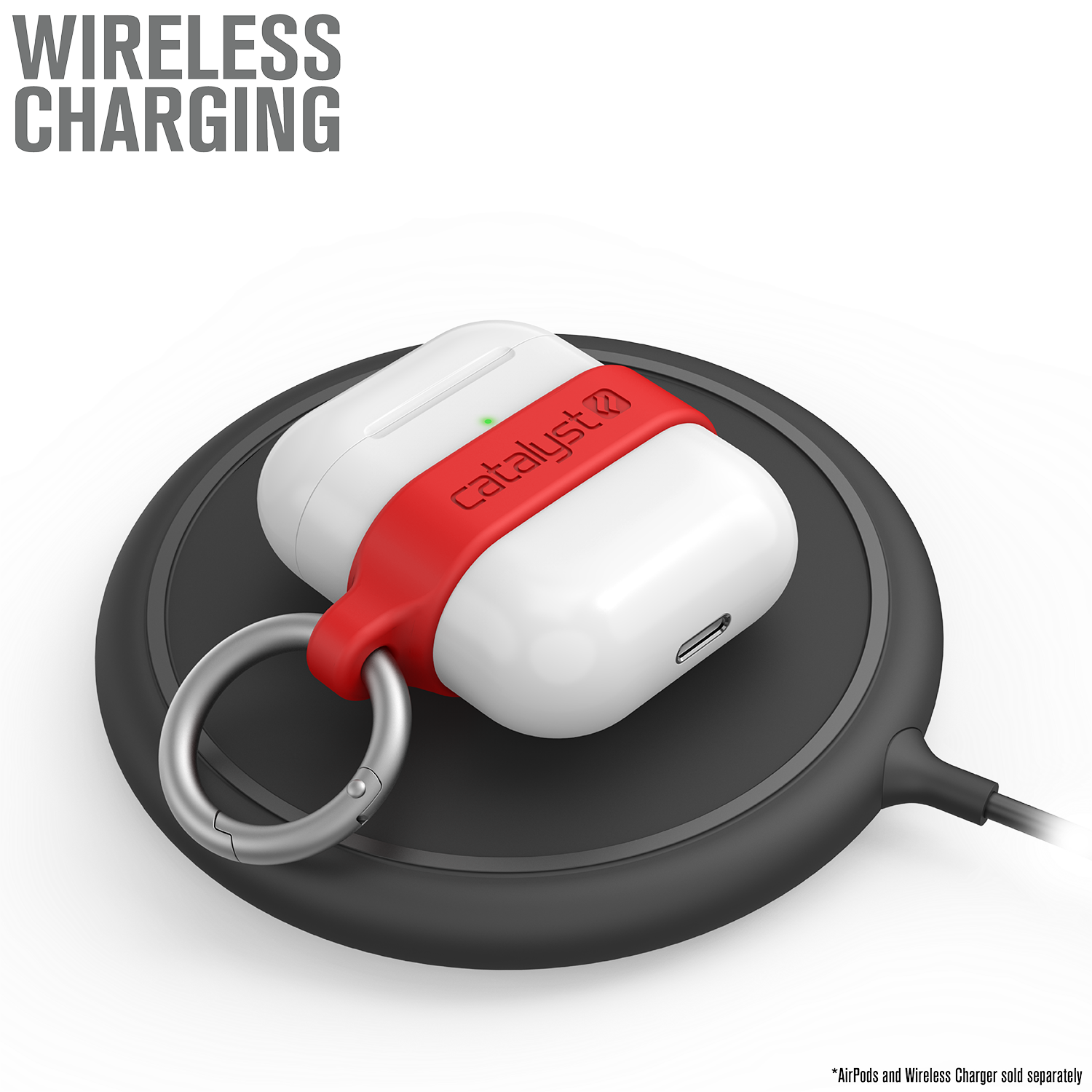 CATAPDLOOPRED | Minimalist Case for AirPods