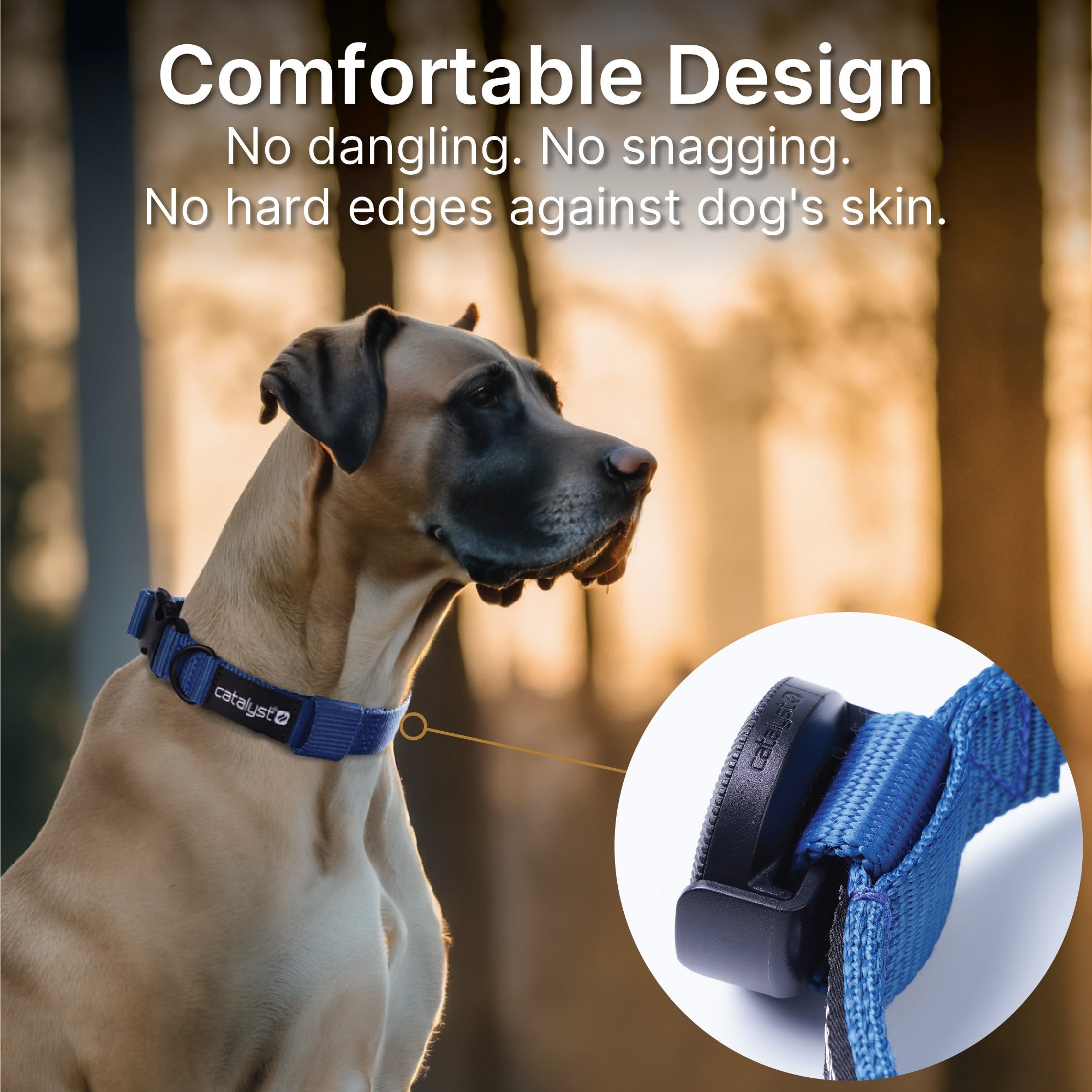 Dog Collar designed to be used with AirTag Clip-It Case-CA