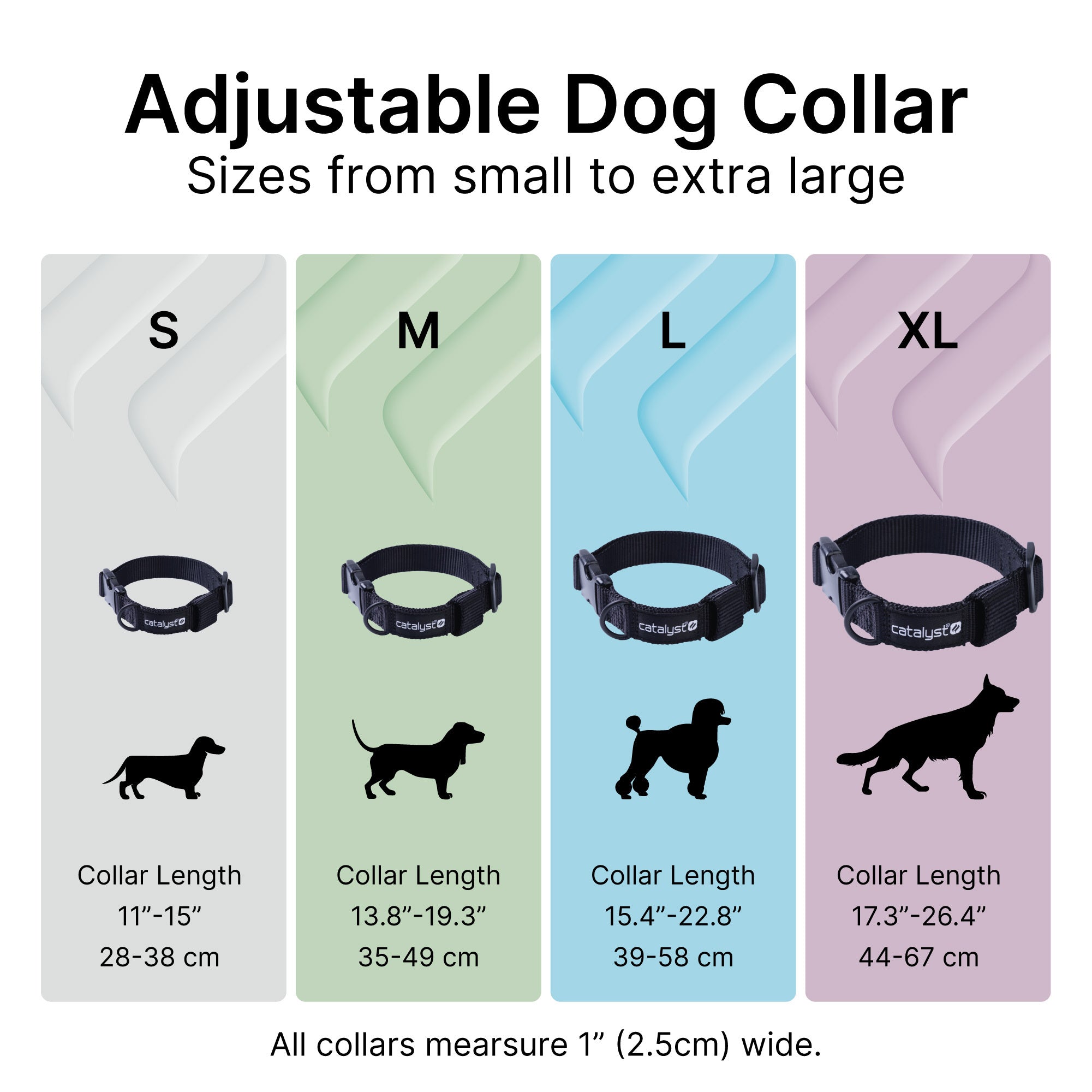 Dog Collar designed to be used with AirTag Clip-It Case-CA