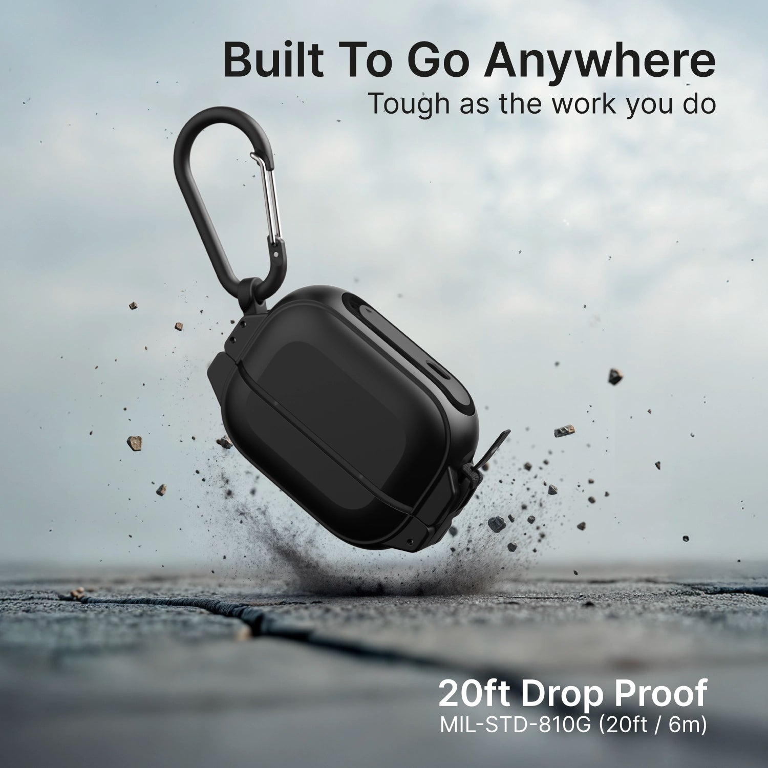 AirPods Pro 3 - 100M Waterproof Total Protection Case + Carabiner