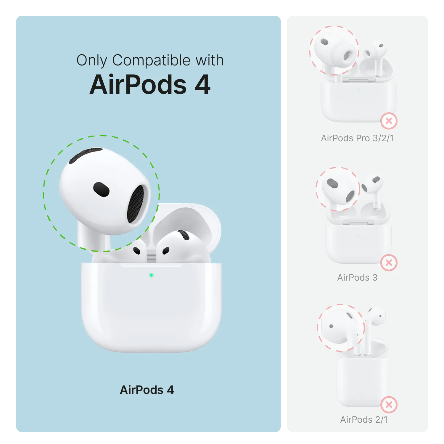 AirPods 4 - 100M Waterproof Total Protection Case + Carabiner-UK