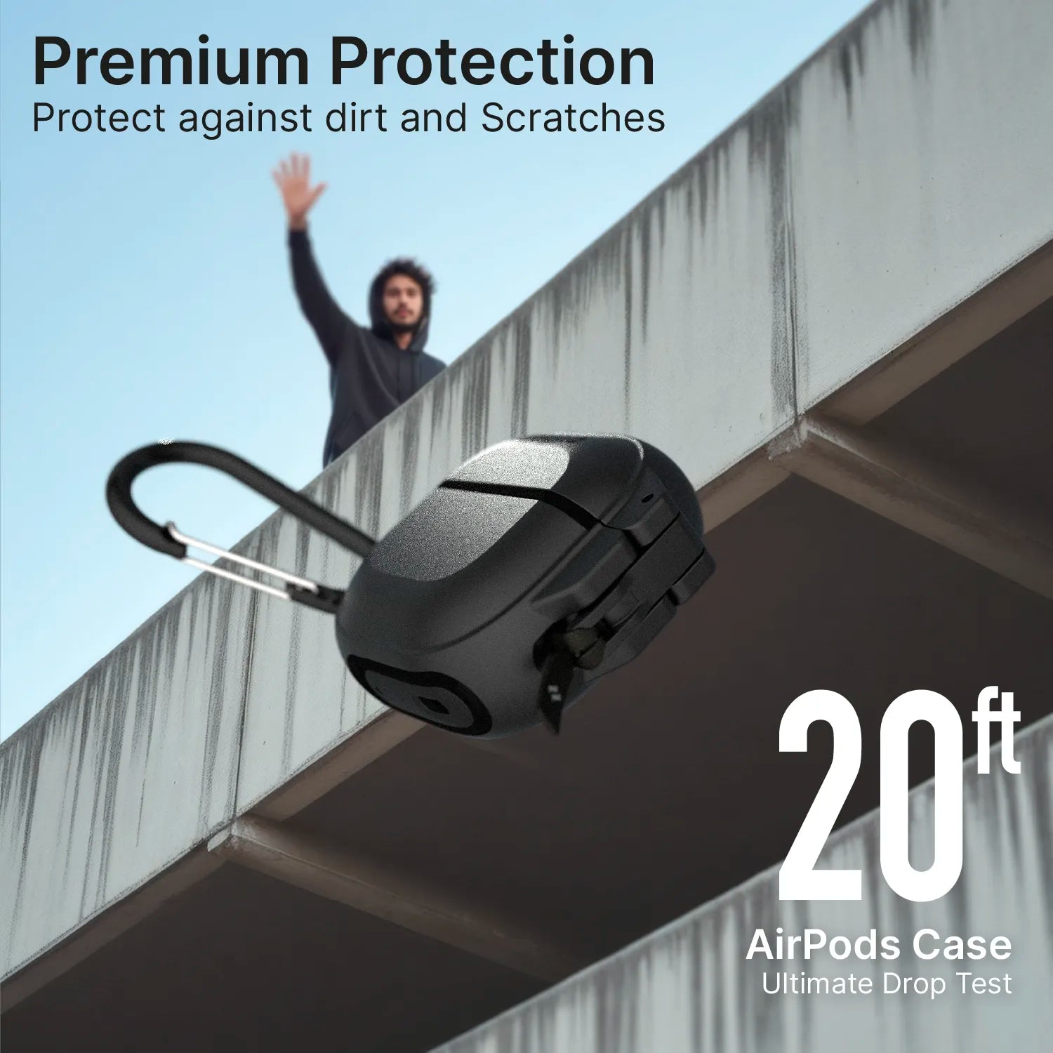 AirPods 4 - 100M Waterproof Total Protection Case + Carabiner-UK