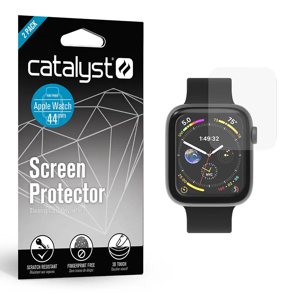 44mm - Screen Protector (2 Pack) for Apple Watch Series 6/5/4/SE (Gen 2/1)-CA