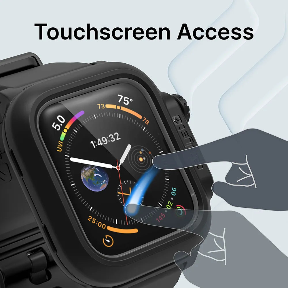 44mm - 100M Waterproof Case + Band for Apple Watch SE (Gen 3/2/1),Series 6/5/4