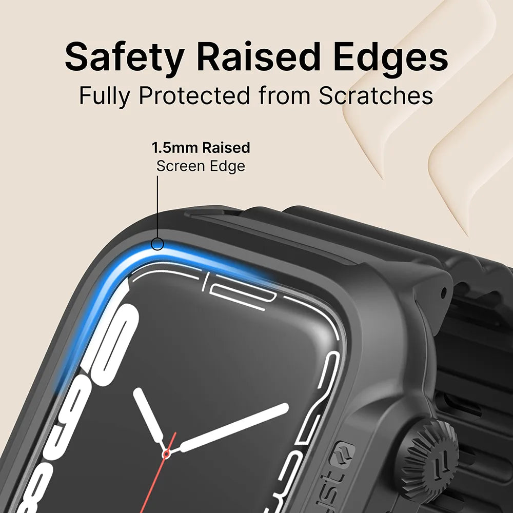 45mm - 100M Waterproof Case + Band for Apple Watch Series 9/8/7