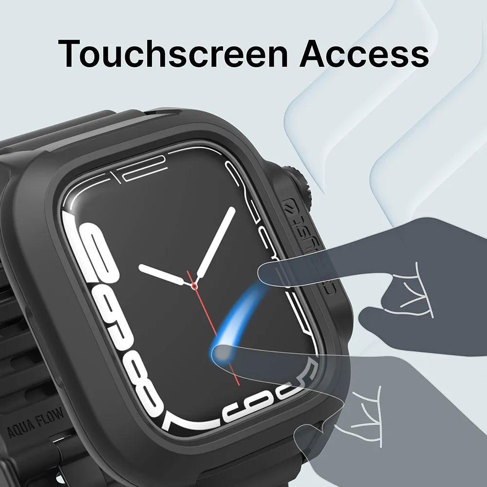 45mm - 100M Waterproof Case + Band for Apple Watch Series 9/8/7