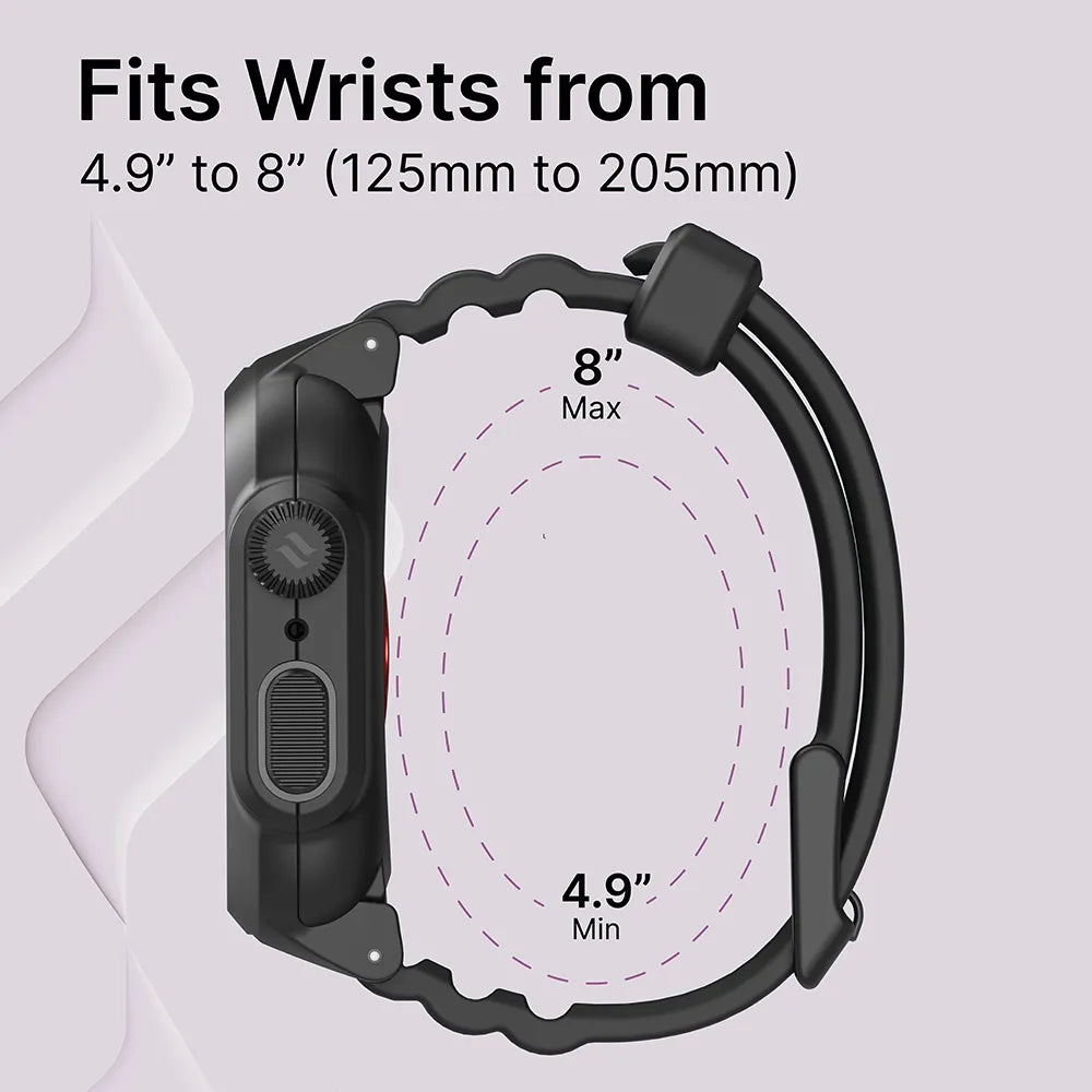 45mm - 100M Waterproof Case + Band for Apple Watch Series 9/8/7