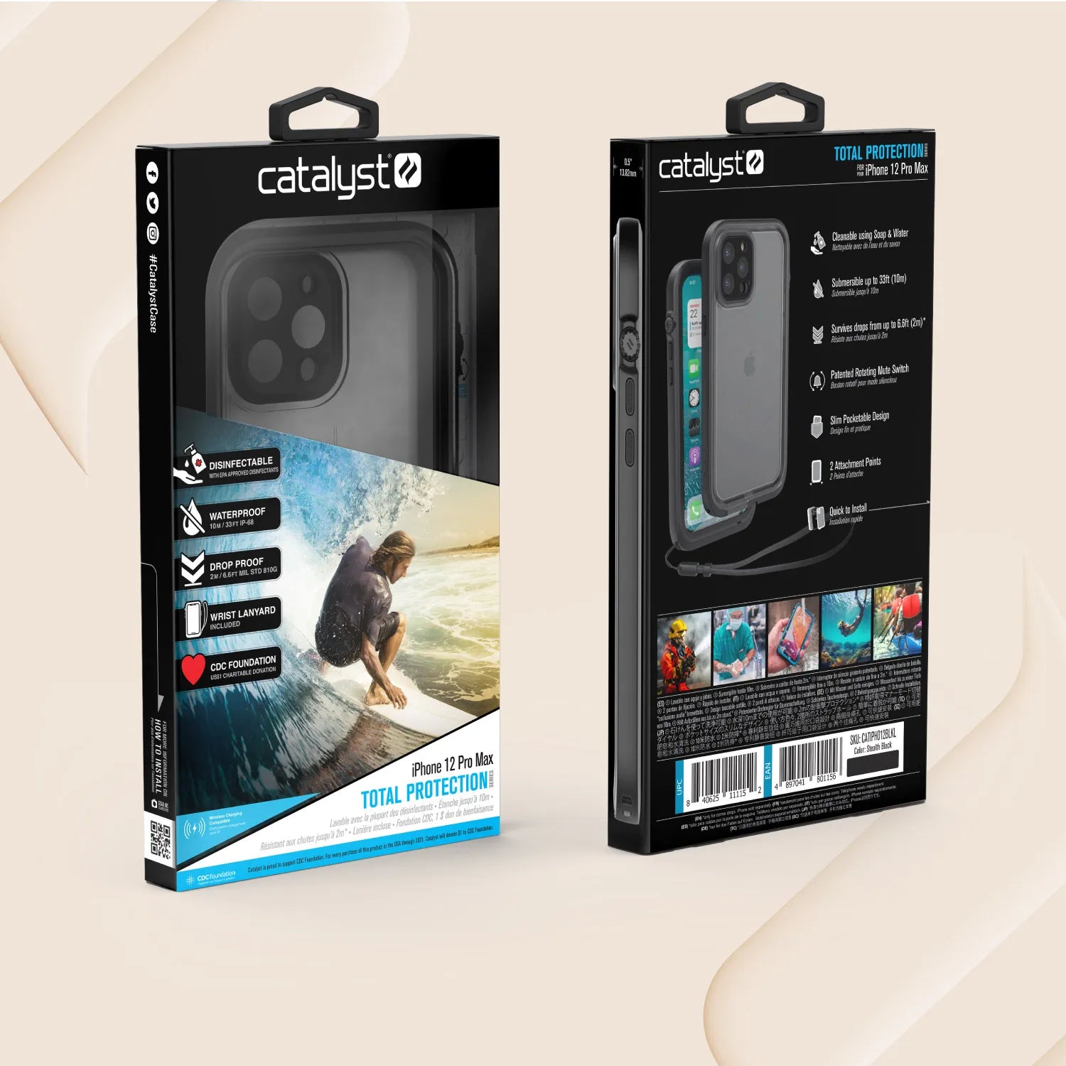 iPhone 12 Pro - Waterproof Case, Total Protection-B2B
