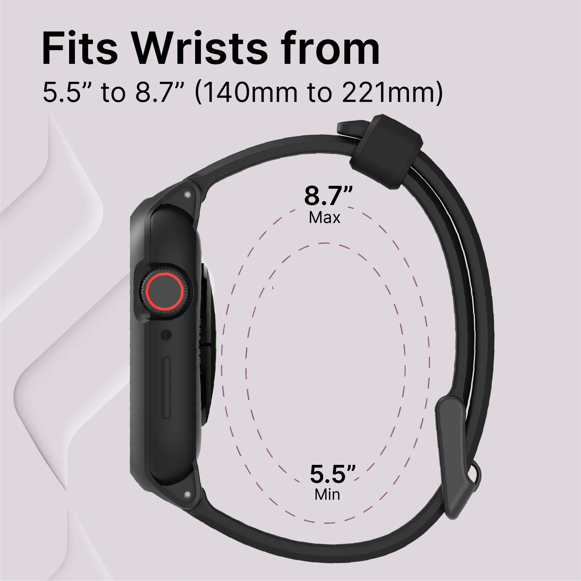 44mm - Rugged Case + Band for Apple Watch Series 6/5/4/SE (Gen 2/1)