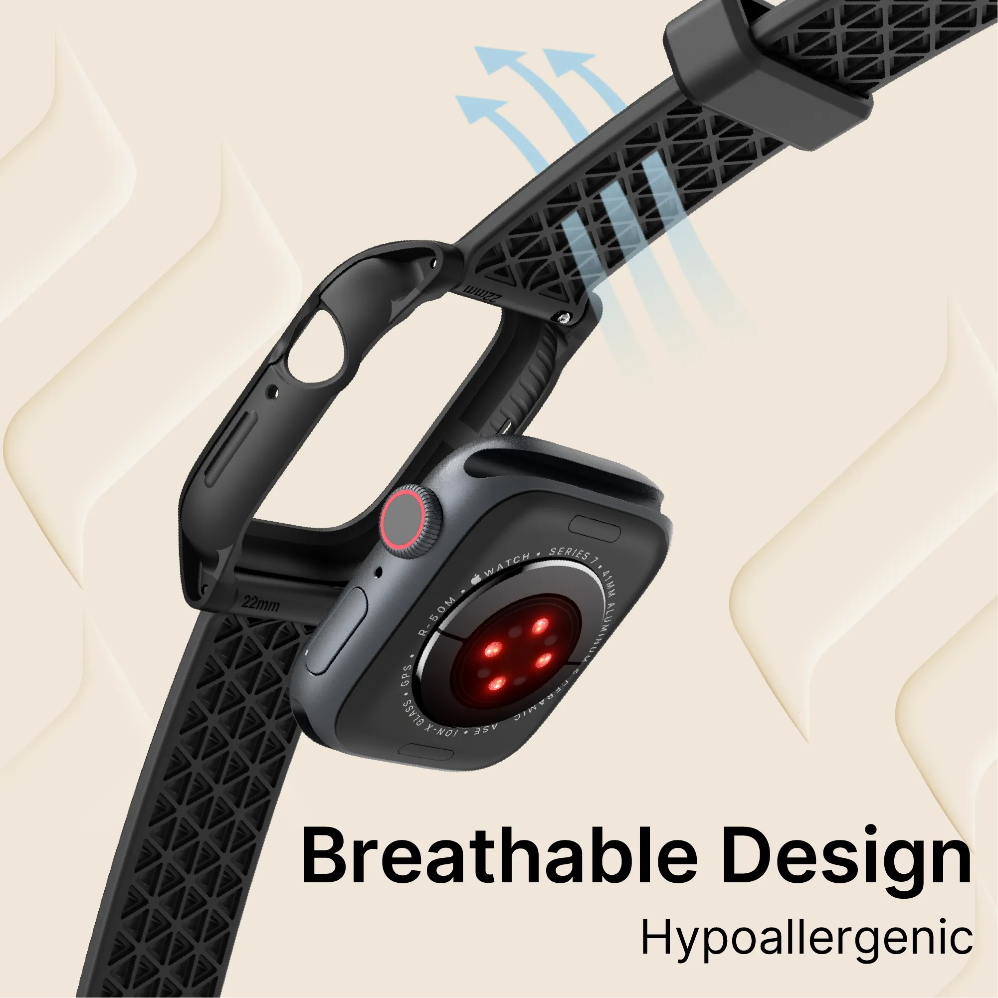 41mm - Rugged Case + Band for Apple Watch Series 9/8/7