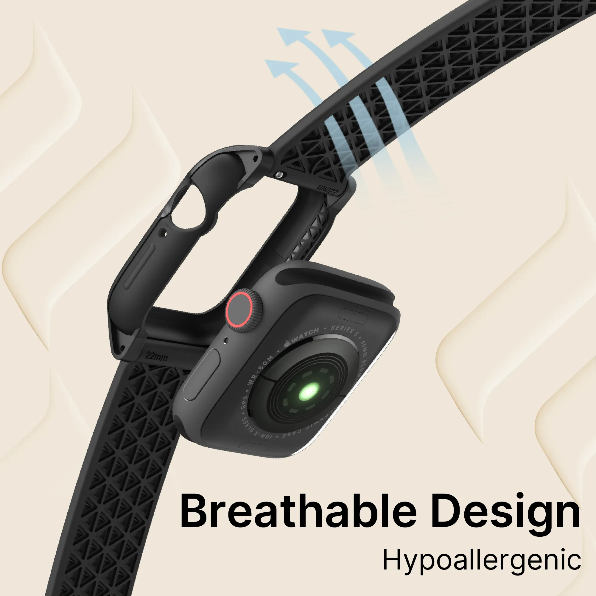 40mm - Rugged Case + Band for Apple Watch SE (Gen 3/2/1),Series 6/5/4
