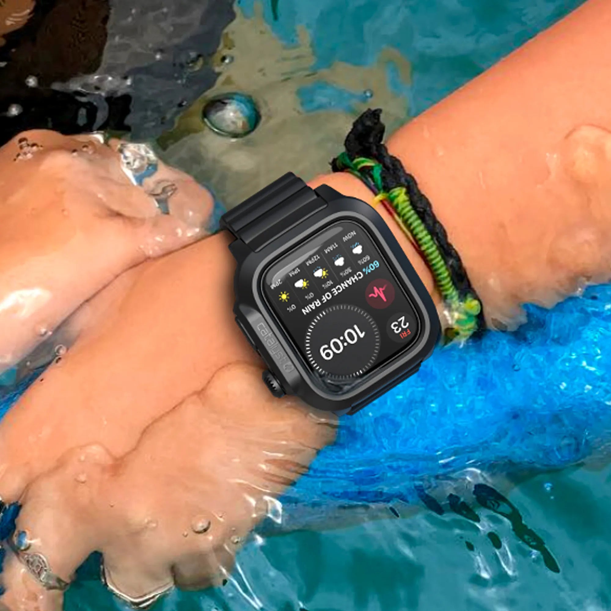 45mm - 100M Waterproof Case + Band for Apple Watch Series 9/8/7