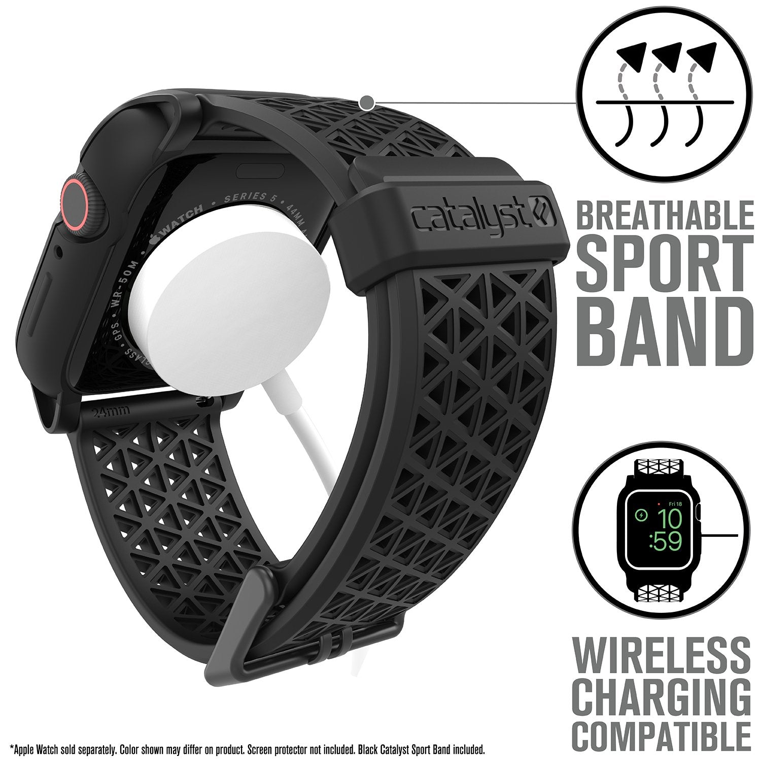 CAT44DROP5BLK | Impact Protection Case V2 for Apple Watch Series 5 & 4 - 44mm