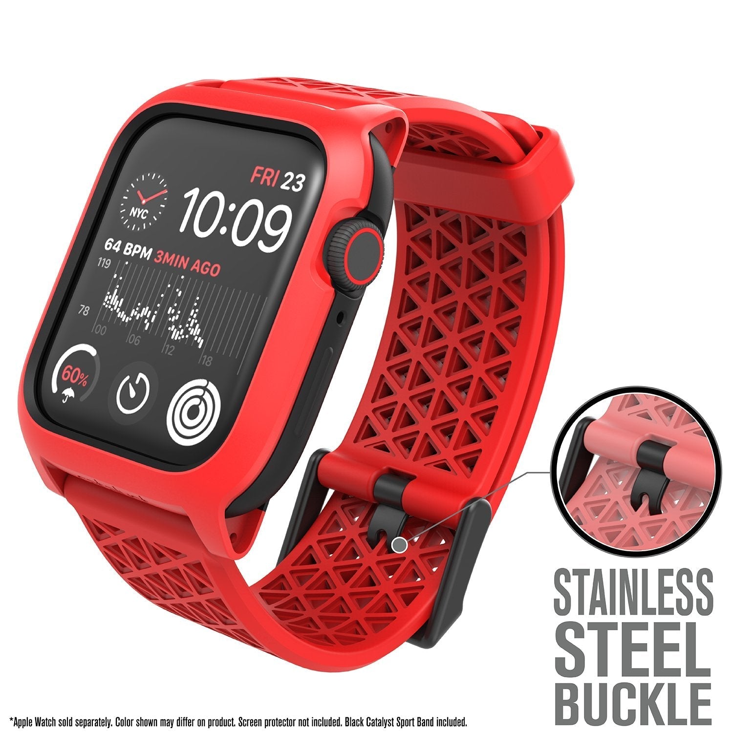 CAT44DROP5RED | Impact Protection Case V2 for Apple Watch Series 5 & 4 - 44mm