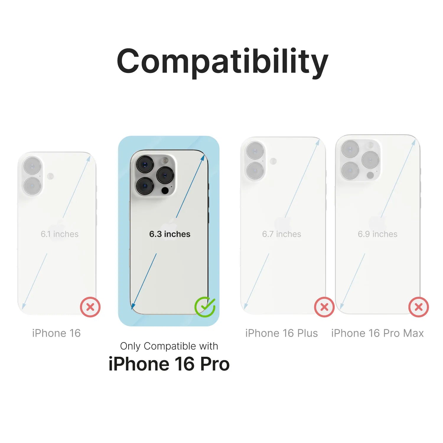 iPhone 16 Pro - Waterproof Case, Total Protection