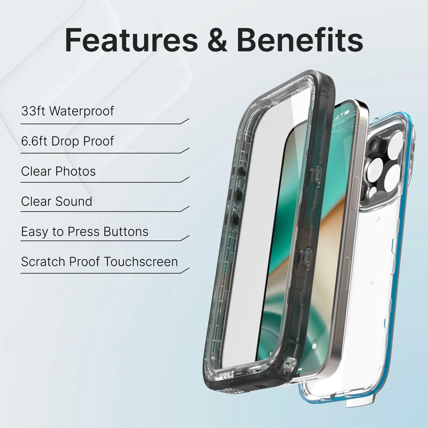 iPhone 16 Pro - Waterproof Case, Total Protection