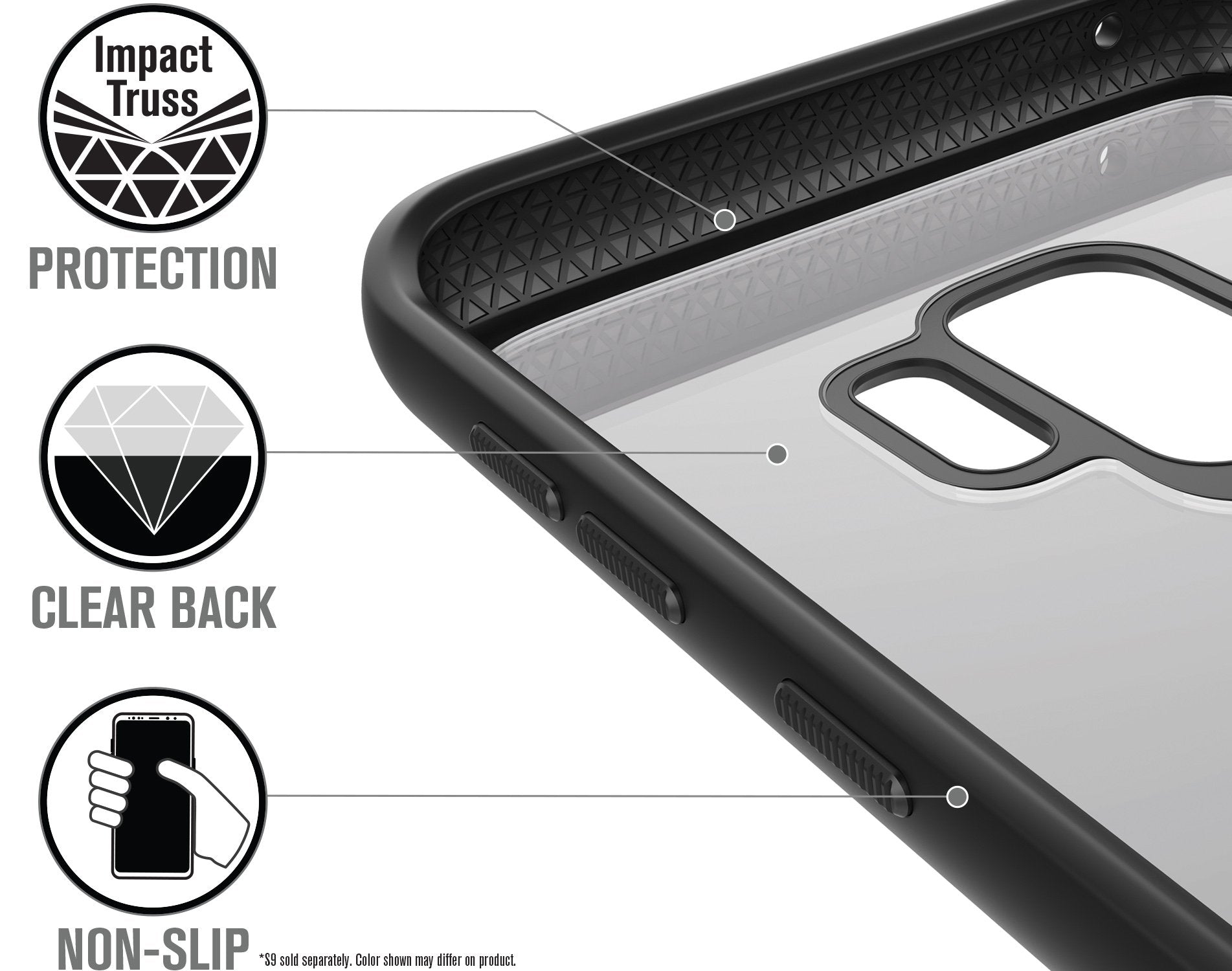 CATDROPGS9BLK | Impact Protection Case for Samsung Galaxy S9