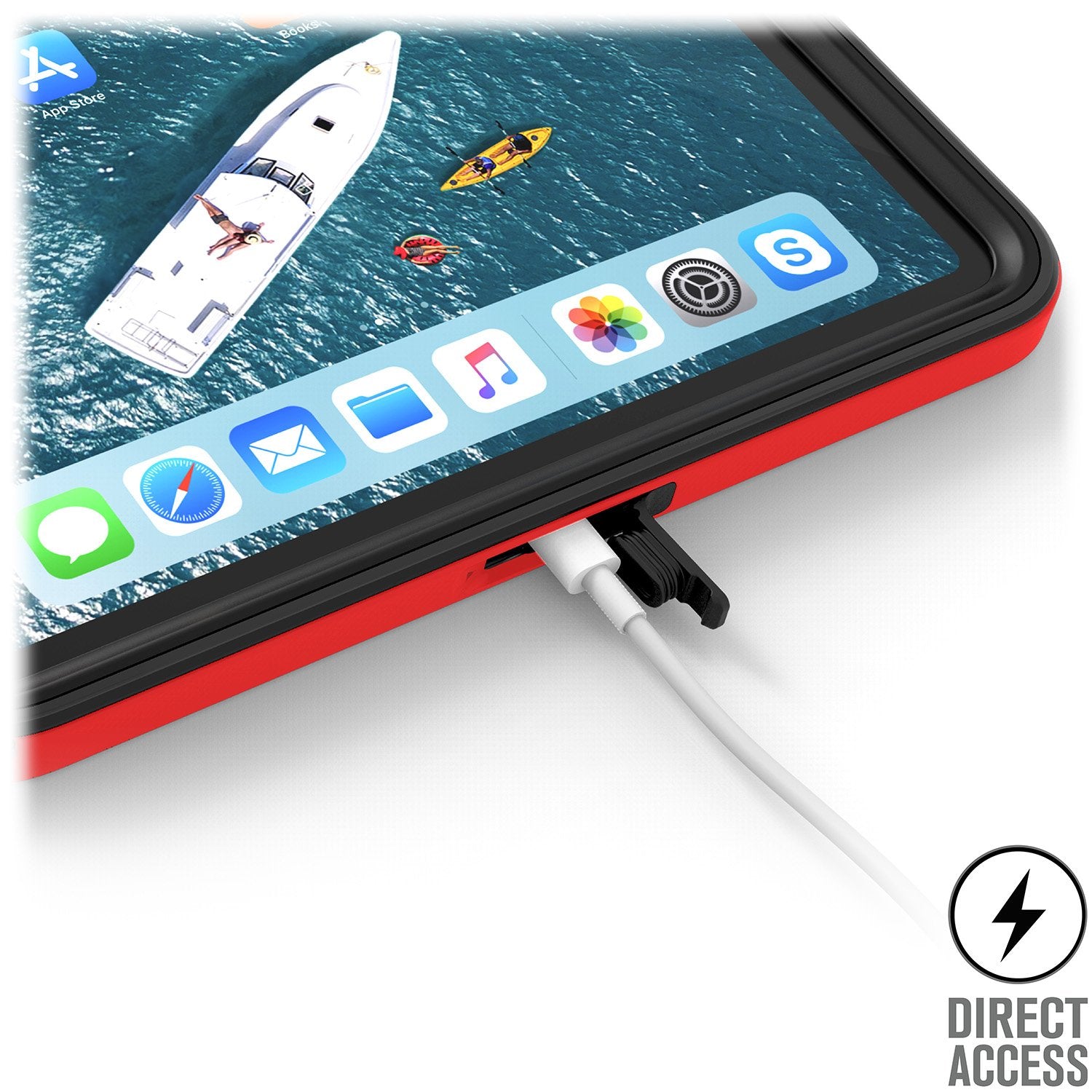 CATIPDPRO12RED3 | Waterproof Case for 12.9" iPad Pro (2018/3rd gen)