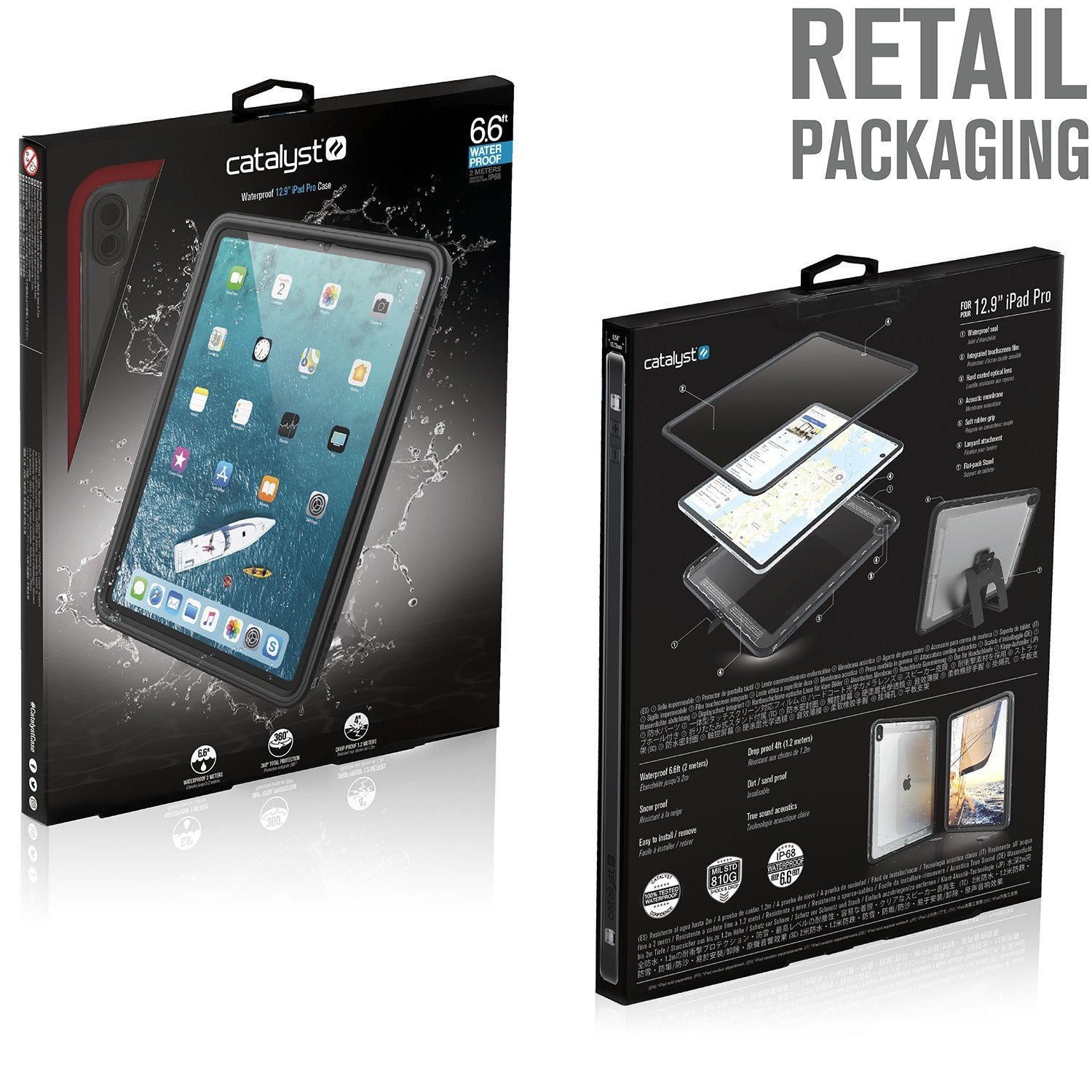 CATIPDPRO12RED3 | Waterproof Case for 12.9" iPad Pro (2018/3rd gen)