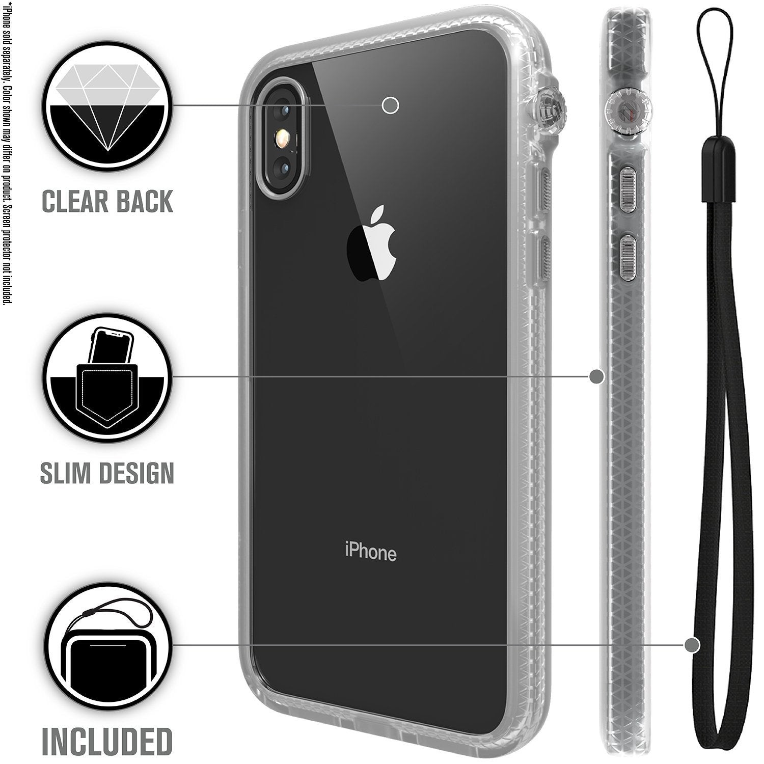 CATDRPHXCLR | Impact Protection Case for iPhone X/Xs