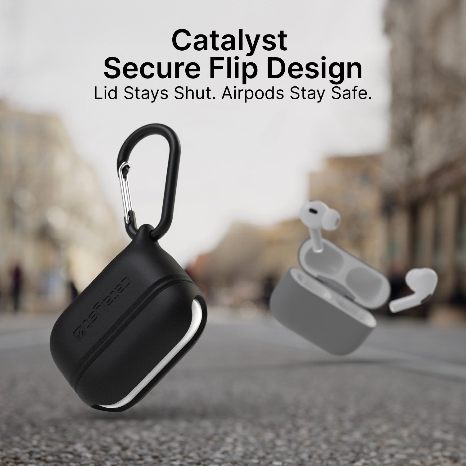 AirPods Pro (Gen 3/2/1) - Waterproof Case + Carabiner