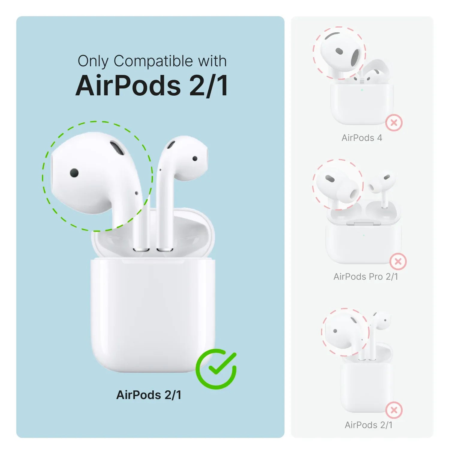 AirPods (Gen 2/1) - Waterproof Case + Carabiner-CA