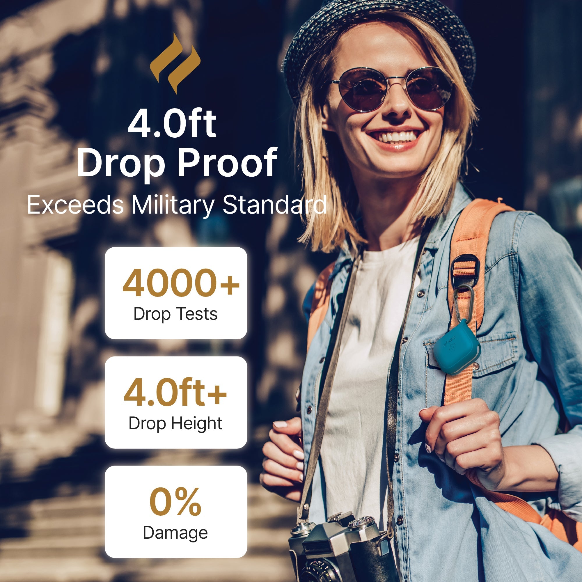 AirPods (Gen 3) - Waterproof Case + Carabiner-UK