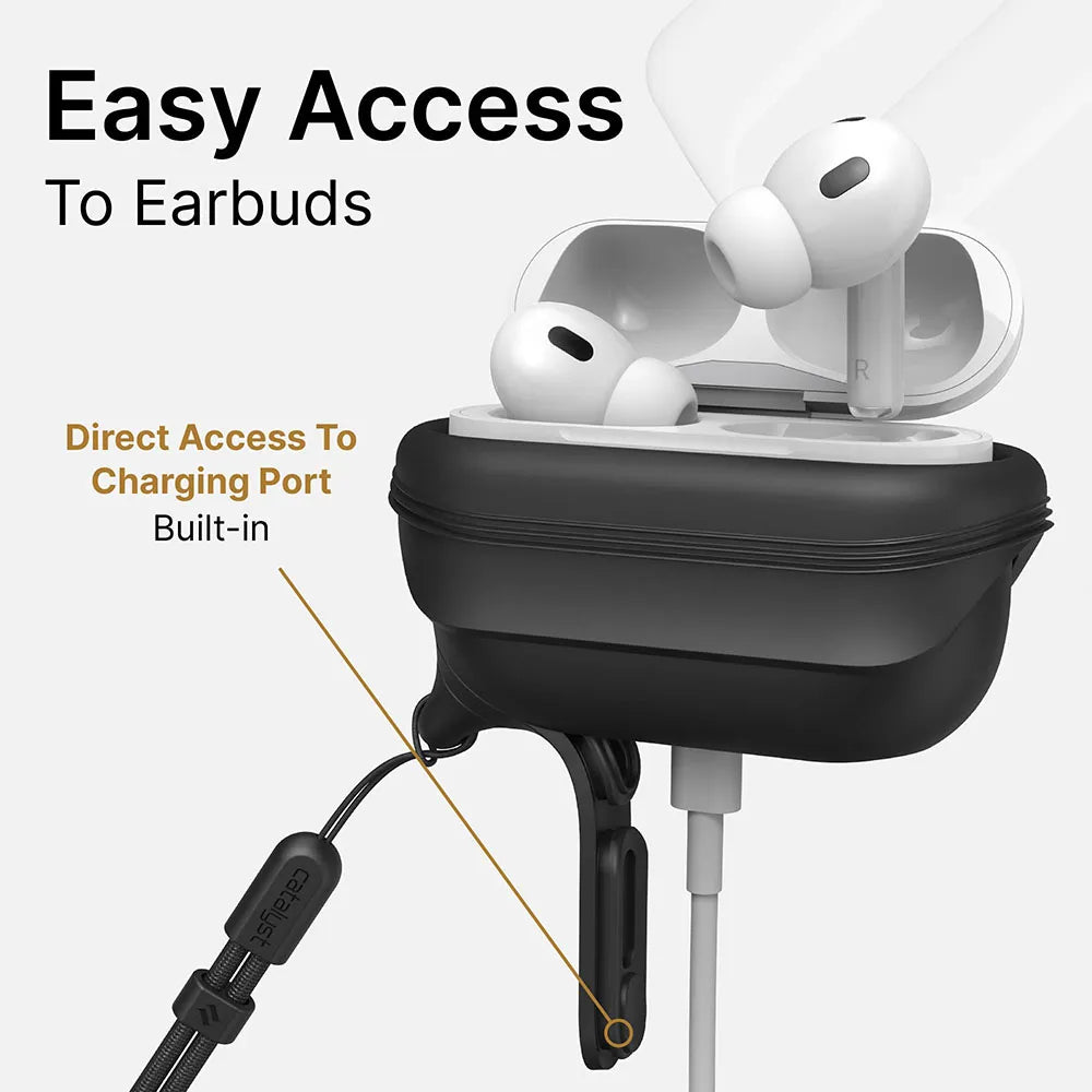 AirPods Pro (Gen 2/1) - Waterproof Case + Lanyard-CA