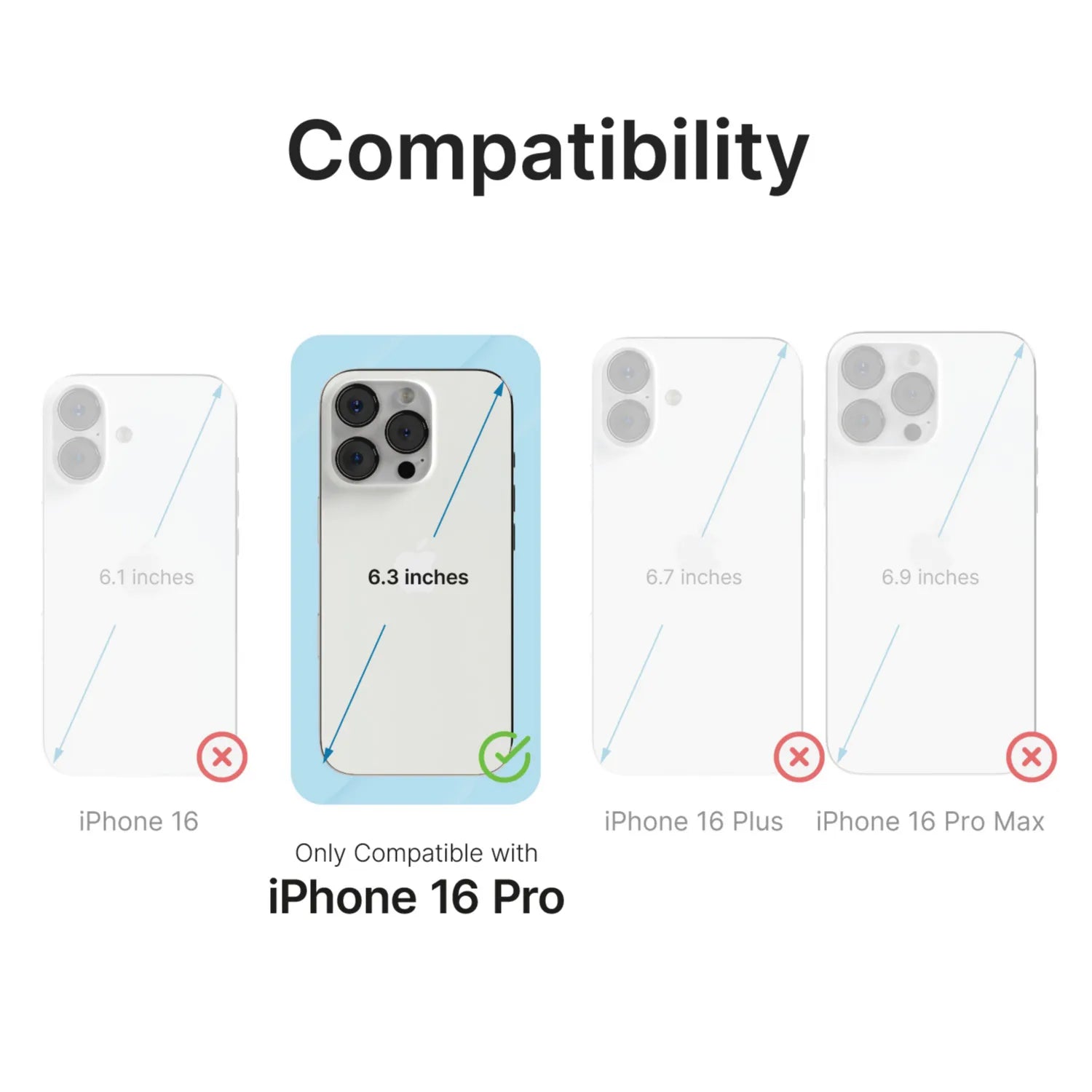 iPhone 16 Pro - Tempered Glass Screen Protector-UK