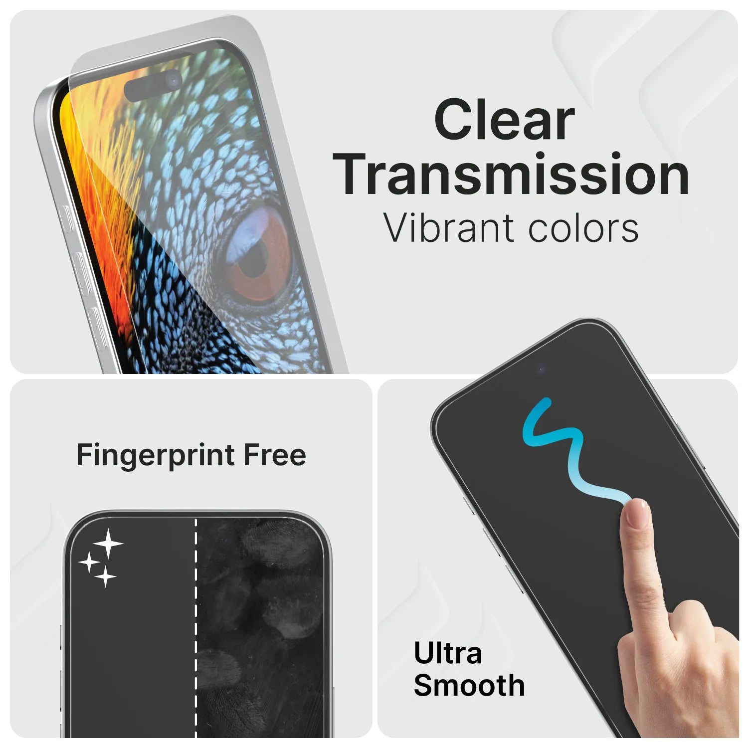 iPhone 16 / 15 Pro / 15 - Tempered Glass Screen Protector