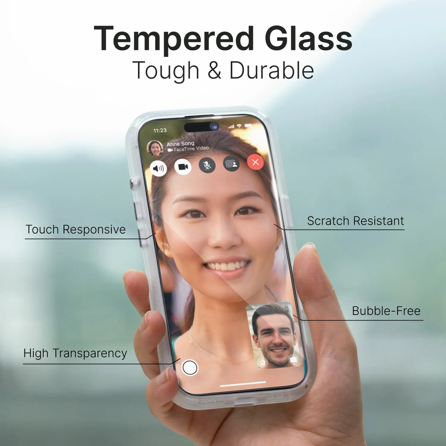 iPhone 16 / 15 Pro / 15 - Tempered Glass Screen Protector