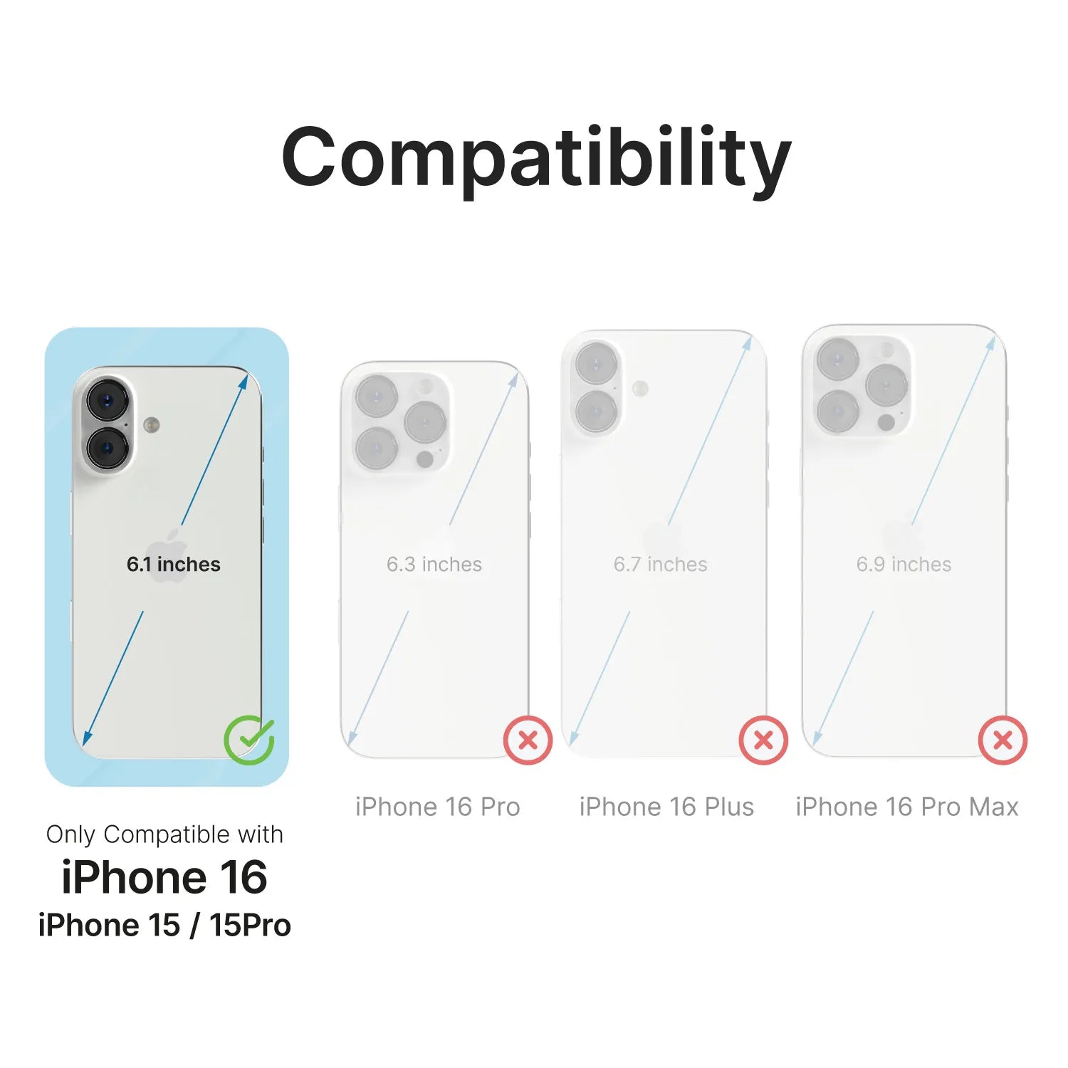 iPhone 16 / 15 Pro / 15 - Tempered Glass Screen Protector