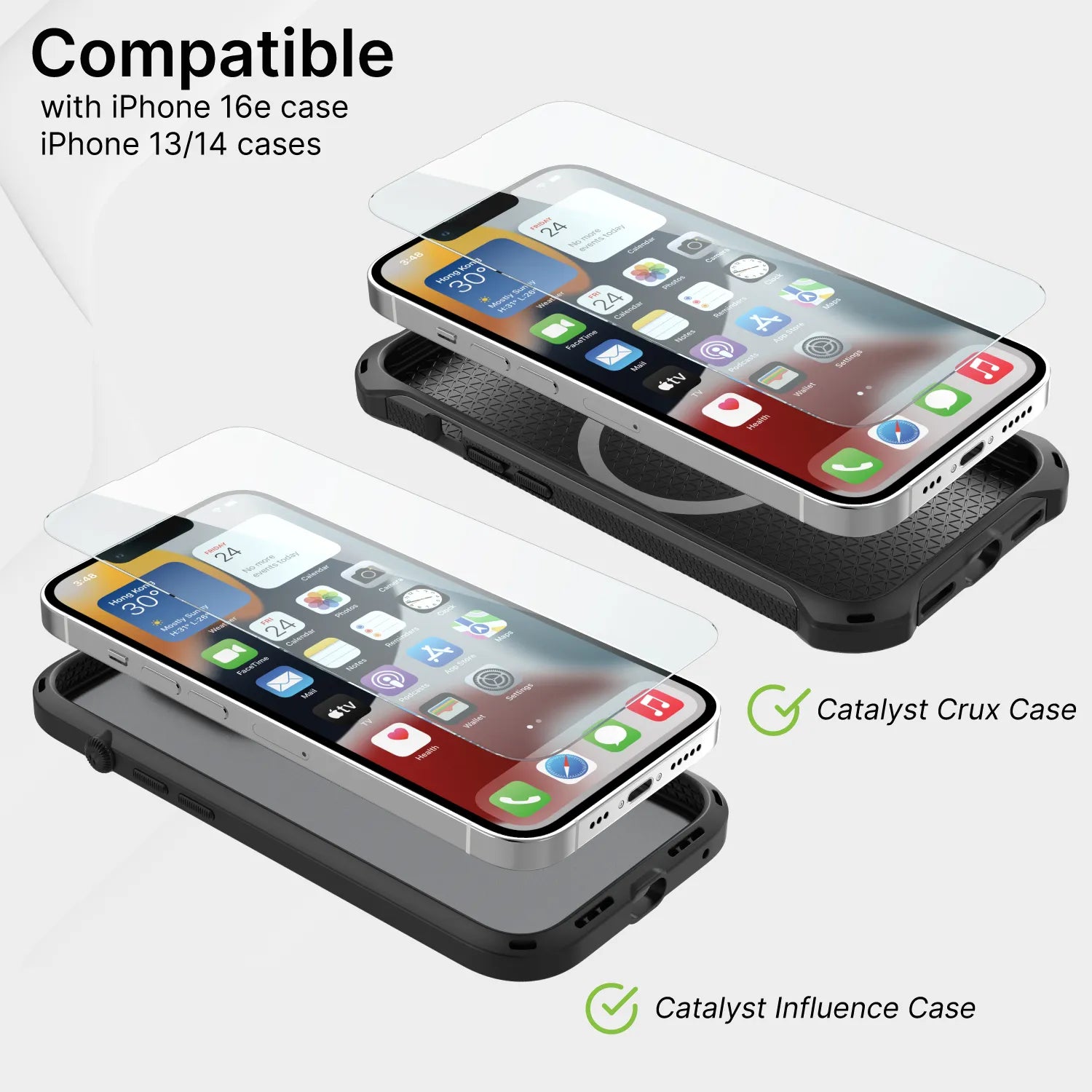 iPhone 14 - Tempered Glass Screen Protector-CA