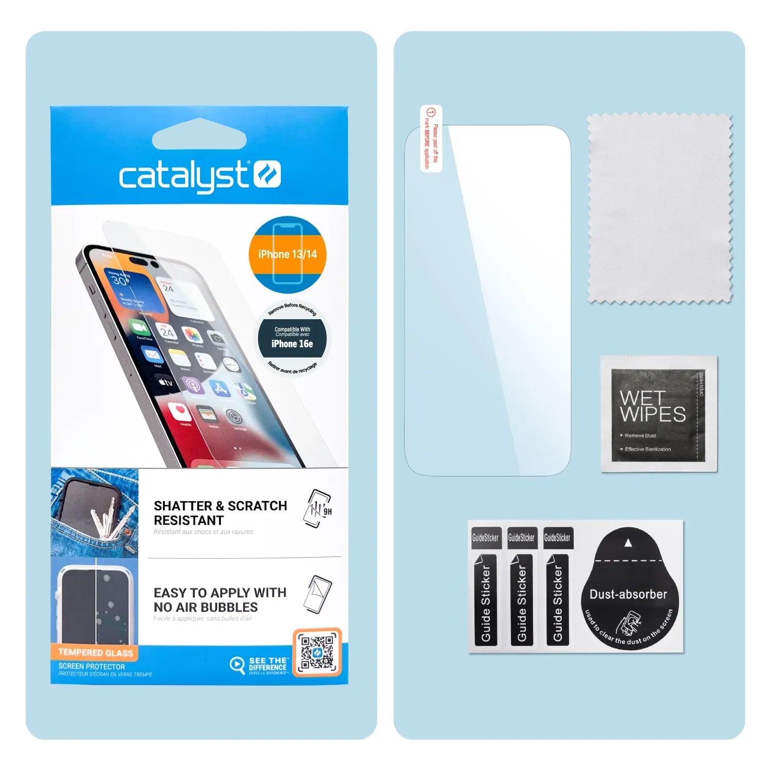 iPhone 14 - Tempered Glass Screen Protector-CA