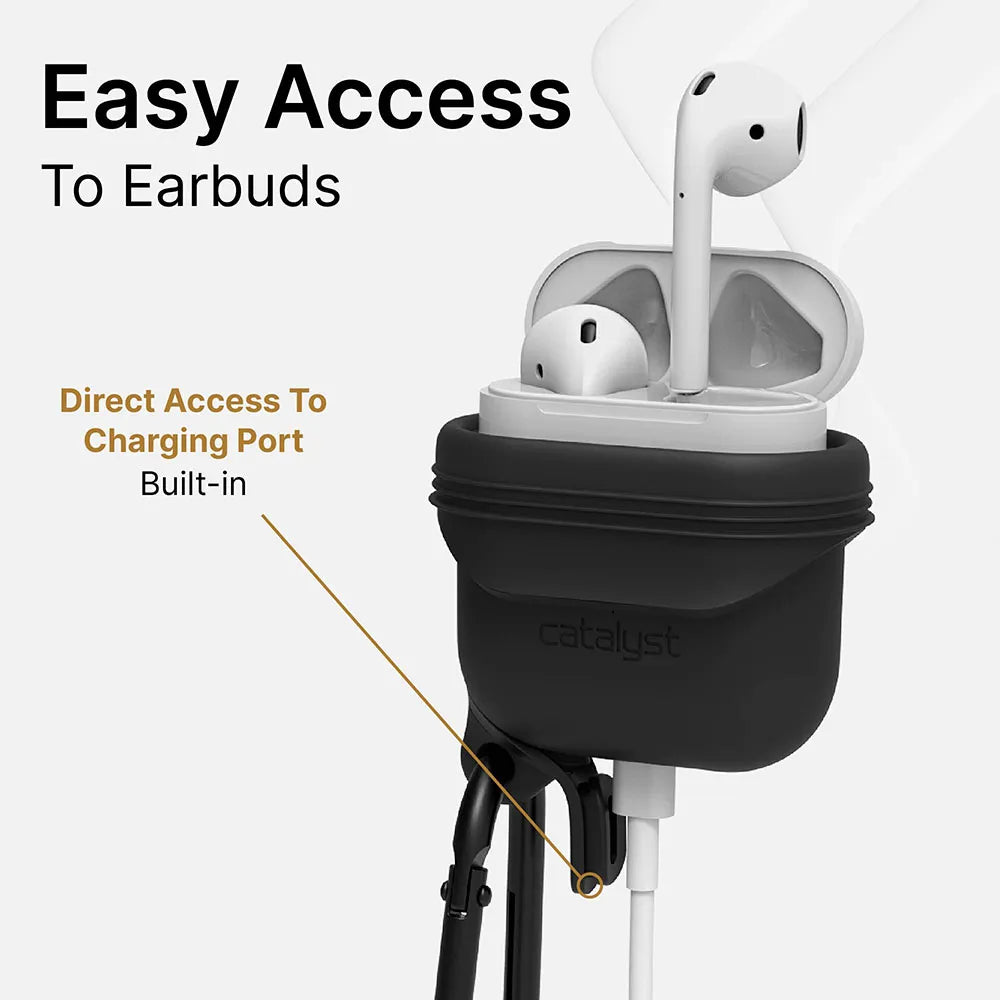 AirPods (Gen 2/1) - Waterproof Case + Carabiner-CA