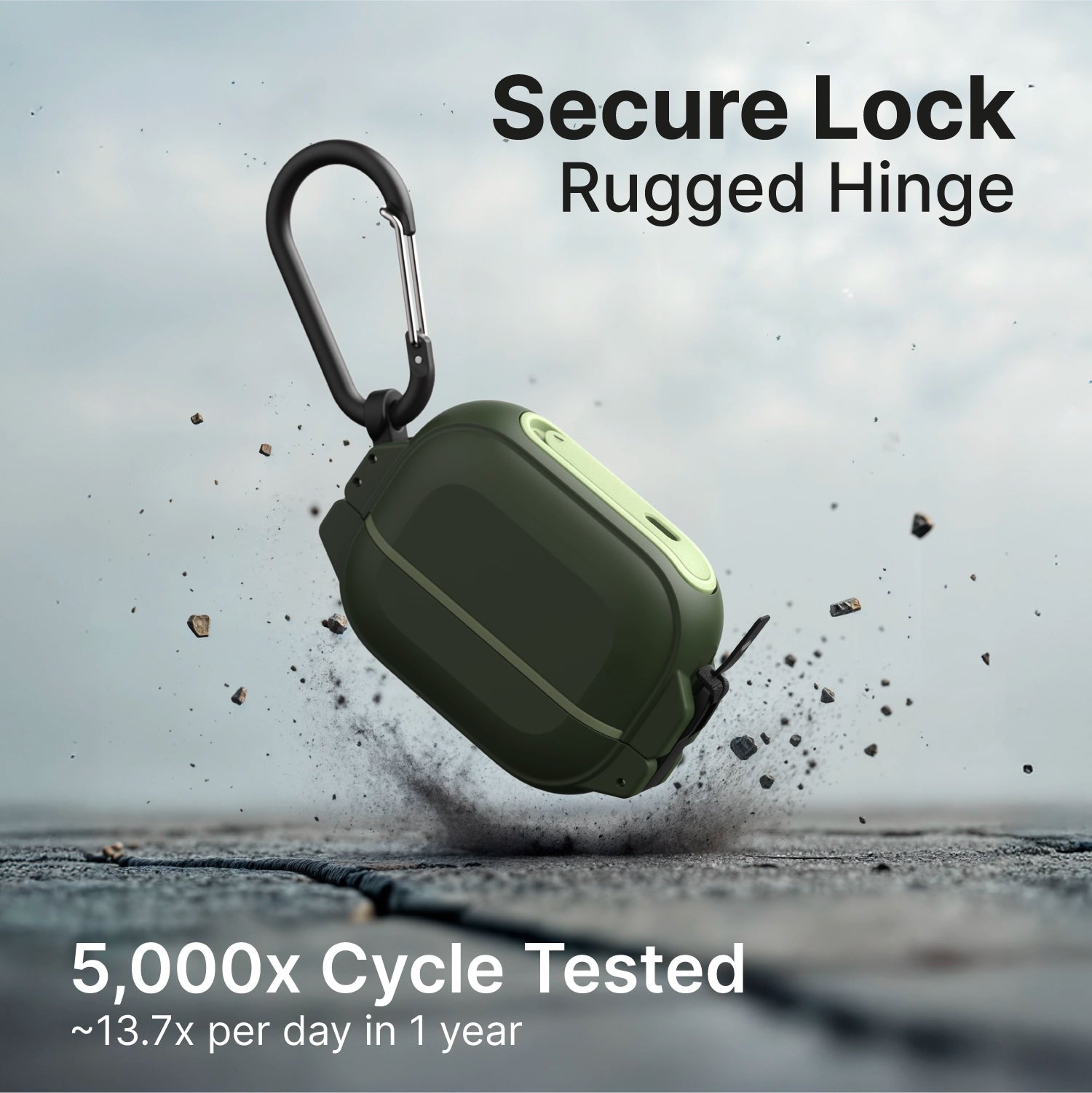 AirPods Pro 3 - 100M Waterproof Total Protection Case + Carabiner-UK