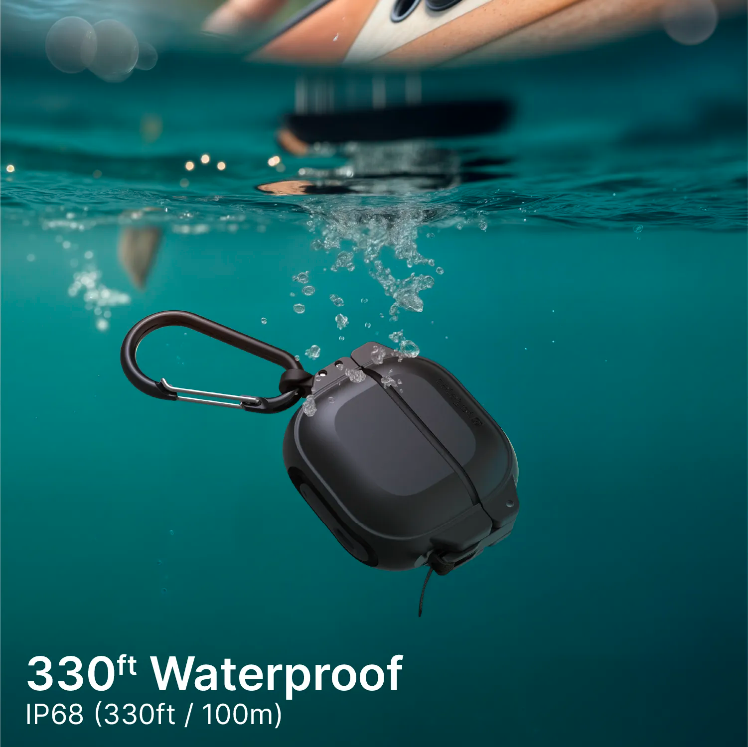 AirPods 4 - 100M Waterproof Total Protection Case + Carabiner-CA