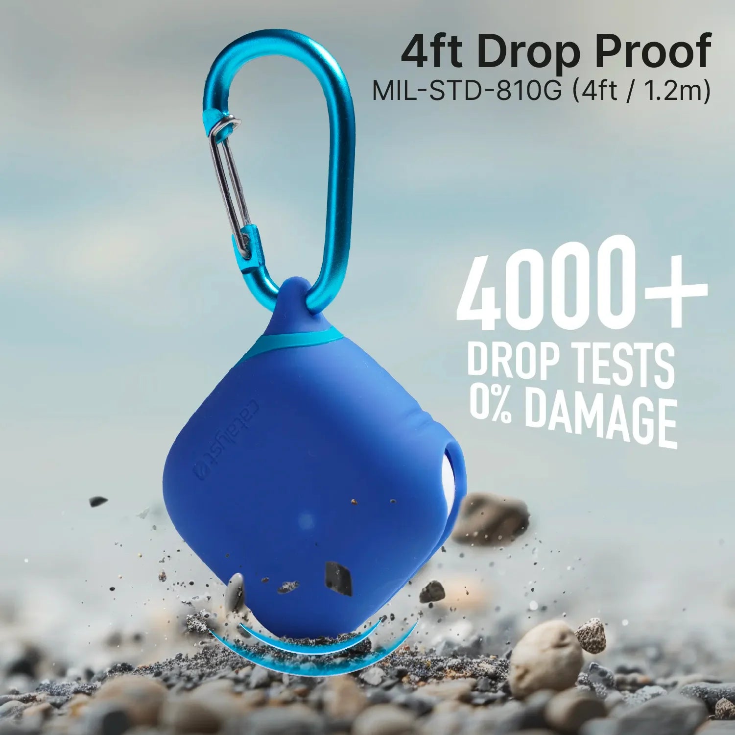 AirPods (Gen 4) - Waterproof Case + Carabiner