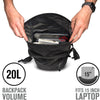 CAT20LWBPBLK | Waterproof 20L Backpack