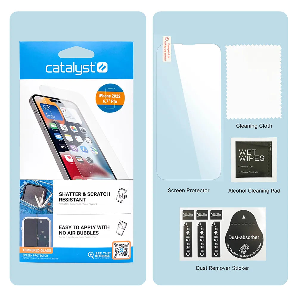iPhone 14 Pro - Tempered Glass Screen Protector
