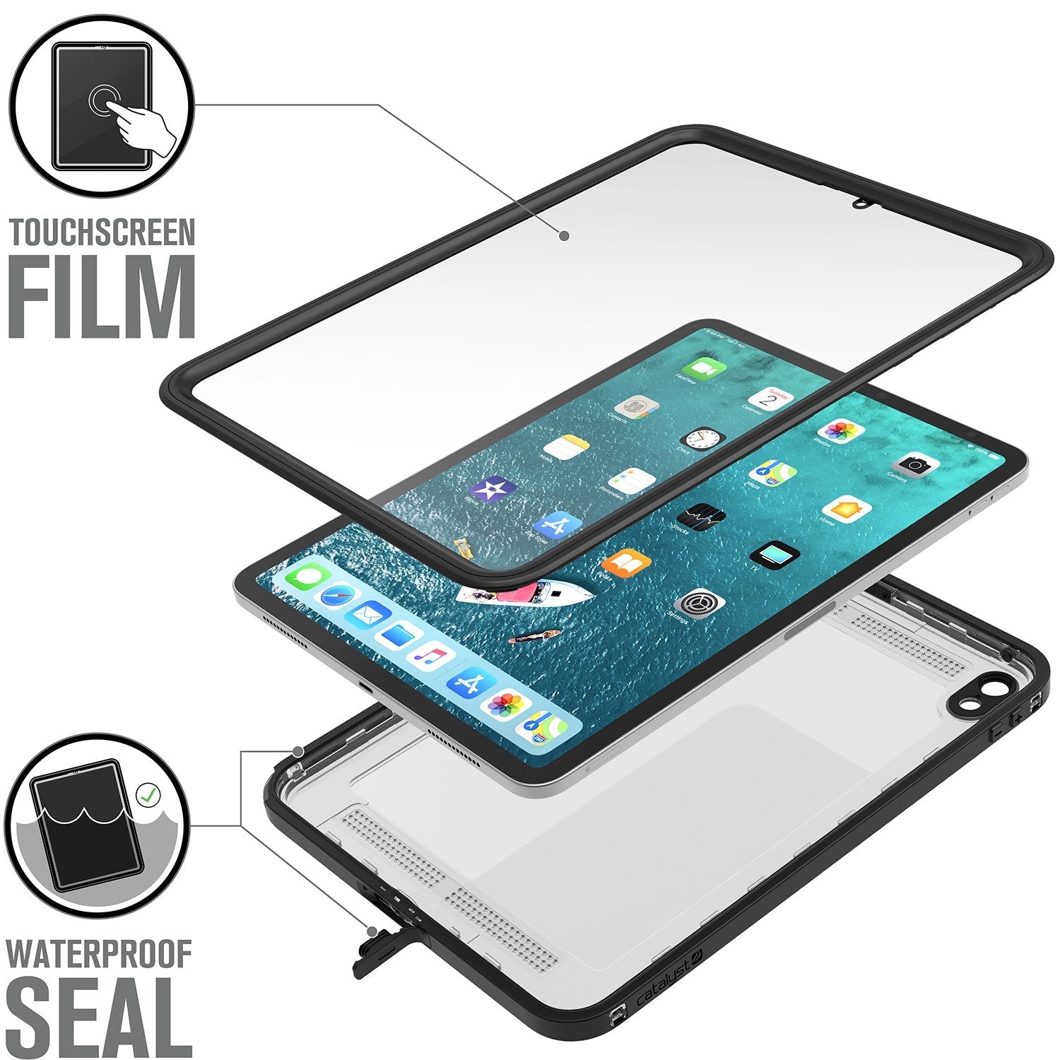 CATIPDPRO11BLK | Waterproof Case for 11" iPad Pro - 1st Gen (2018)