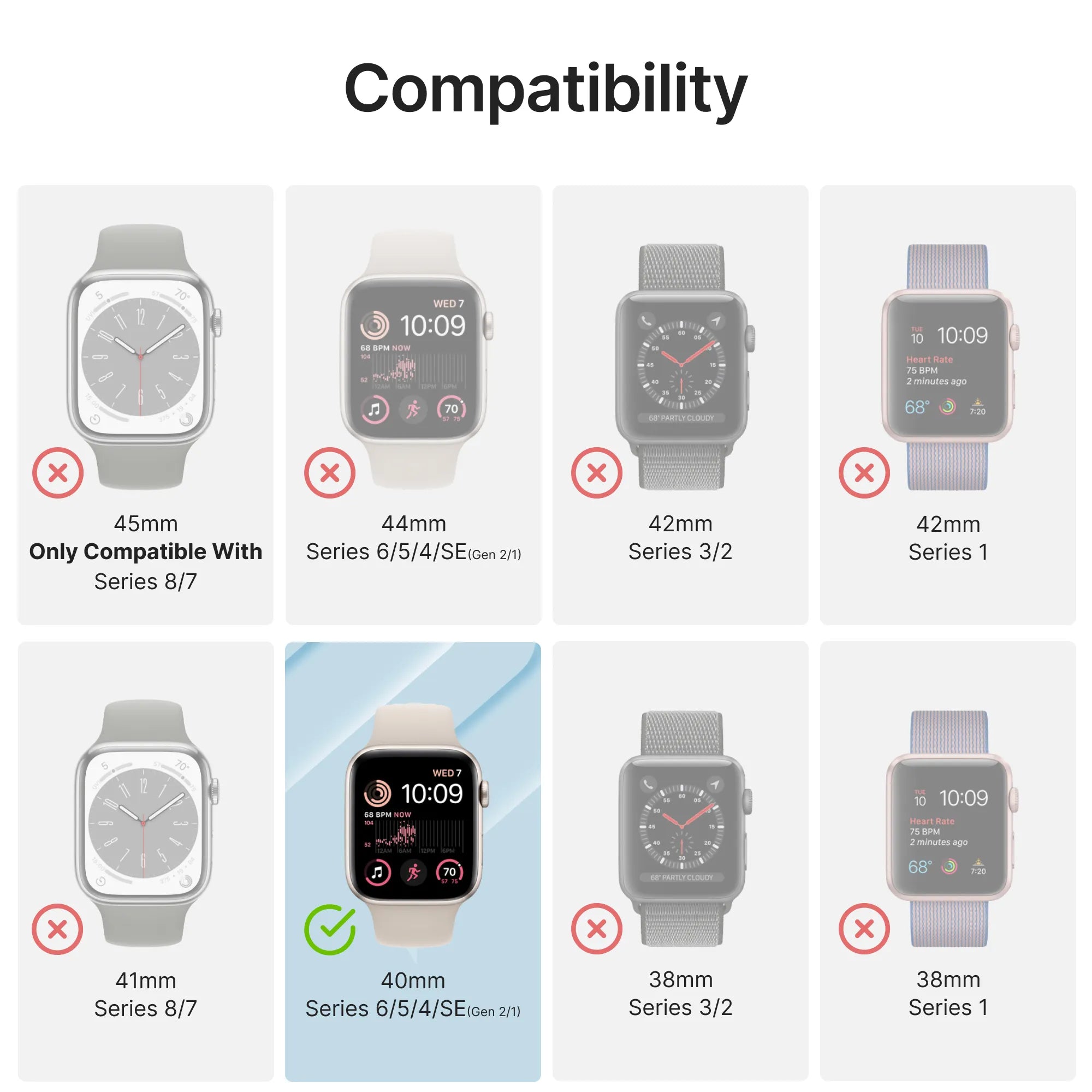 40mm - 100M Waterproof Case + Band for Apple Watch Series 6/5/4/SE (Gen 2/1)-CA