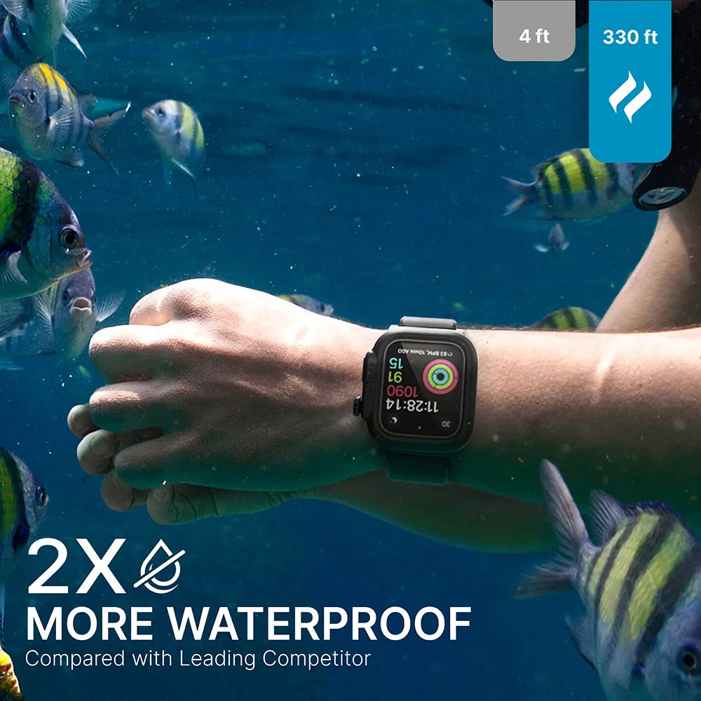 40mm - 100M Waterproof Case + Band for Apple Watch Series 6/5/4/SE (Gen 2/1)-CA