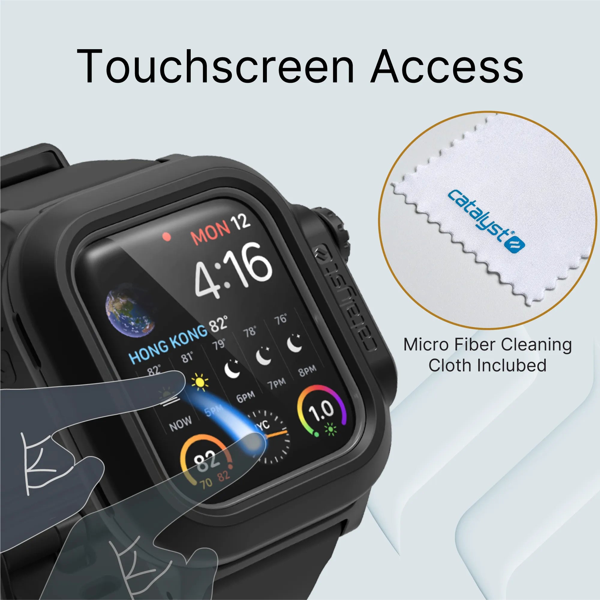 40mm - 100M Waterproof Case + Band for Apple Watch Series 6/5/4/SE (Gen 2/1)-CA